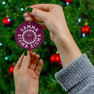 Gamma Sigma Sigma Round Christmas Shield Ornaments