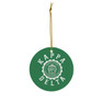 Kappa Delta Round Christmas Shield Ornaments