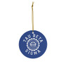 Tau Beta Sigma Round Christmas Shield Ornaments