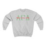 Alpha Gamma Delta Greek Type Crewneck Sweatshirts