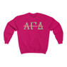 Alpha Gamma Delta Greek Type Crewneck Sweatshirts