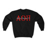 Alpha Omicron Pi Greek Type Crewneck Sweatshirts