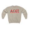 Alpha Omicron Pi Greek Type Crewneck Sweatshirts