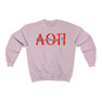 Alpha Omicron Pi Greek Type Crewneck Sweatshirts