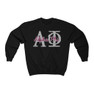 Alpha Phi Greek Type Crewneck Sweatshirts