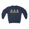 Delta Delta Delta Greek Type Crewneck Sweatshirts