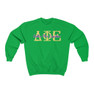 Delta Phi Epsilon Greek Type Crewneck Sweatshirts