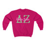 Delta Zeta Greek Type Crewneck Sweatshirts