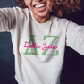 Delta Zeta Greek Type Crewneck Sweatshirts