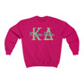 Kappa Delta Greek Type Crewneck Sweatshirts