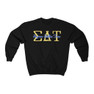 Sigma Delta Tau Greek Type Crewneck Sweatshirts