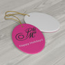 Phi Mu Holiday Color Mascot Christmas Ornaments