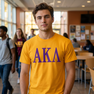 ALPHA KAPPA LAMBDA LETTERED TEE - $24.95