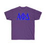 ALPHA PHI DELTA LETTERED TEE - $24.95