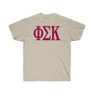 PHI SIGMA KAPPA LETTERED TEE - $24.95