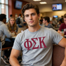 PHI SIGMA KAPPA LETTERED TEE - $24.95
