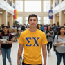 SIGMA CHI LETTERED TEE - $24.95