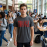 TRIANGLE LETTERED TEE - $24.95