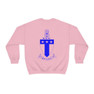 Printify Alpha Tau Omega World Famous Crest - Shield Crewneck Sweatshirts 