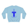 Printify Alpha Tau Omega World Famous Crest - Shield Crewneck Sweatshirts 