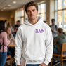Pi Lambda Phi World Famous Crest - Shield Hooded Sweatshirts