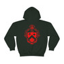 Printify Triangle World Famous Crest - Shield Hooded Sweatshirts 
