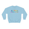 Alpha Epsilon Phi Colors Upon Colors Crewneck Sweatshirt