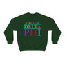 Alpha Kappa Delta Phi Colors Upon Colors Crewneck Sweatshirt