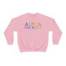 Alpha Omicron Pi Colors Upon Colors Crewneck Sweatshirt