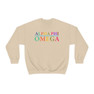 Alpha Phi Omega Colors Upon Colors Crewneck Sweatshirt