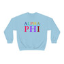 Alpha Phi Colors Upon Colors Crewneck Sweatshirt