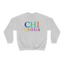 Chi Omega Colors Upon Colors Crewneck Sweatshirt