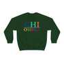 Chi Omega Colors Upon Colors Crewneck Sweatshirt