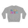Delta Zeta Colors Upon Colors Crewneck Sweatshirt