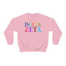 Delta Zeta Colors Upon Colors Crewneck Sweatshirt