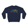 Alpha Xi Delta Colors Upon Colors Crewneck Sweatshirt