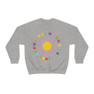 Alpha Chi Omega Rainbow Daisy Crewneck Sweatshirt