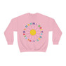 Alpha Gamma Delta Rainbow Daisy Crewneck Sweatshirt