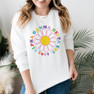 Alpha Gamma Delta Rainbow Daisy Crewneck Sweatshirt