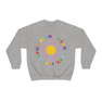 Alpha Sigma Alpha Rainbow Daisy Crewneck Sweatshirt