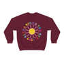 Alpha Sigma Tau Rainbow Daisy Crewneck Sweatshirt