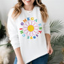 Chi Omega Rainbow Daisy Crewneck Sweatshirt