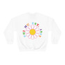 Phi Mu Rainbow Daisy Crewneck Sweatshirt