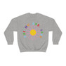 Phi Mu Rainbow Daisy Crewneck Sweatshirt