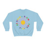 Phi Sigma Sigma Rainbow Daisy Crewneck Sweatshirt