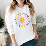 Phi Sigma Sigma Rainbow Daisy Crewneck Sweatshirt