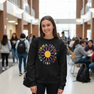 Phi Sigma Sigma Rainbow Daisy Crewneck Sweatshirt