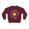 Pi Beta Phi Rainbow Daisy Crewneck Sweatshirt