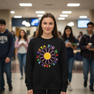 Tau Beta Sigma Rainbow Daisy Crewneck Sweatshirt