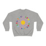 Zeta Tau Alpha Rainbow Daisy Crewneck Sweatshirt